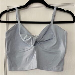 Hollister Sky Blue Twist Front Top